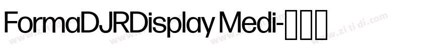 FormaDJRDisplay Medi字体转换